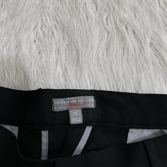Peter Millar Shorts Black Performance Golf Wicking Pockets Outdoor Mens Size 36 - Picture 4 of 6